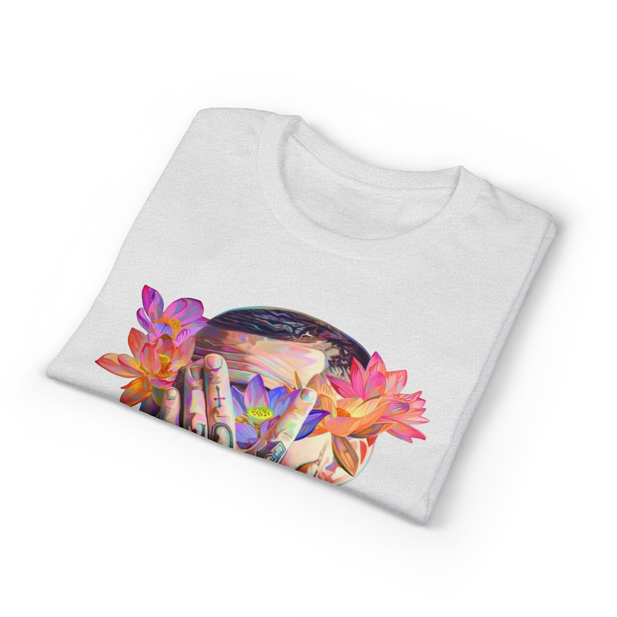 Floral Masked Portrait T-Shirt