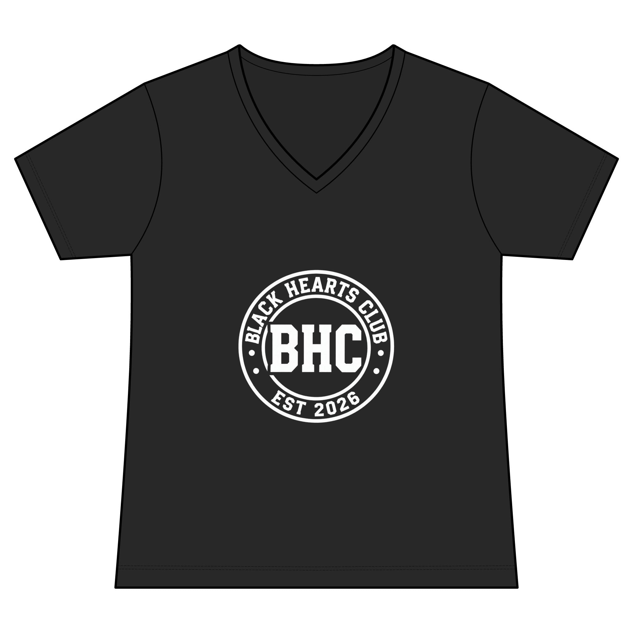 Black Hearts Club Women's Fan Favorite V-Neck Tee