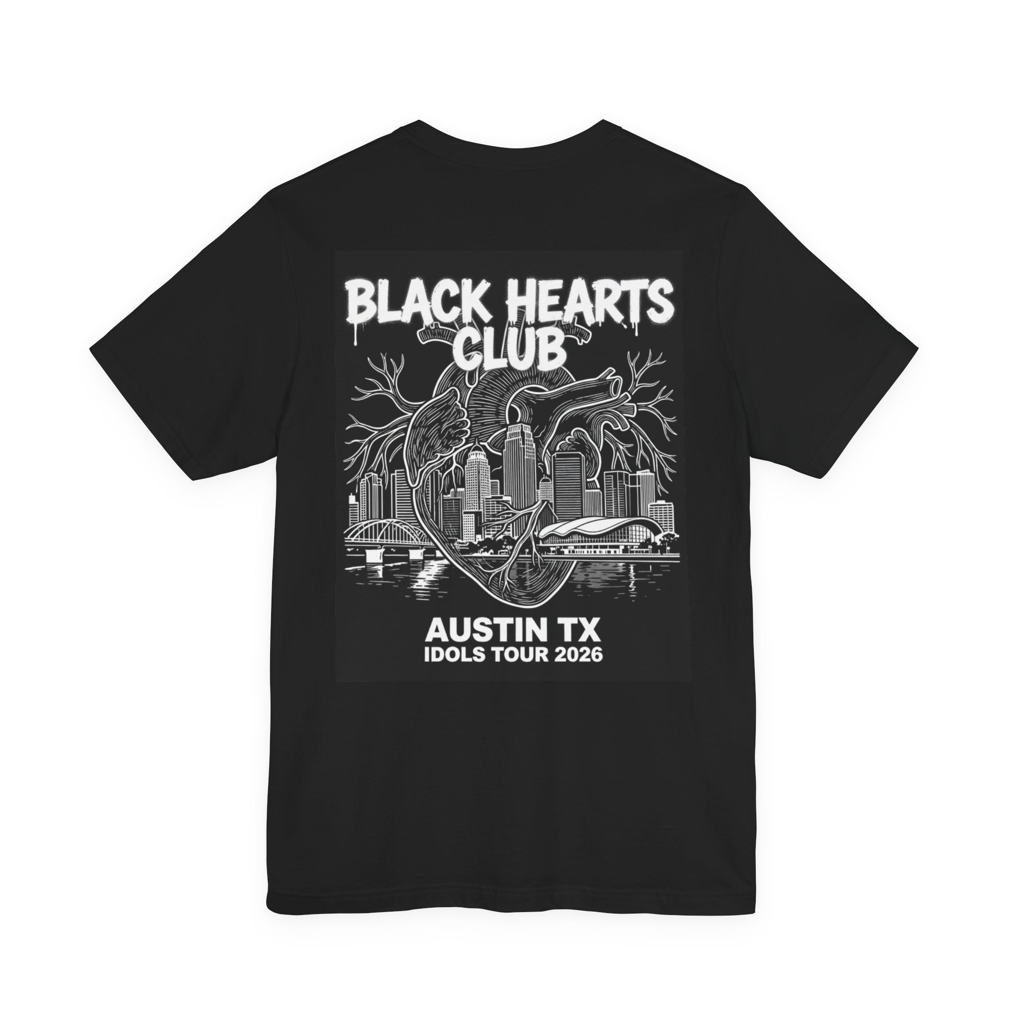 Black Hearts Club T‑Shirt — Austin TX Idols Tour 2026 Band Tee