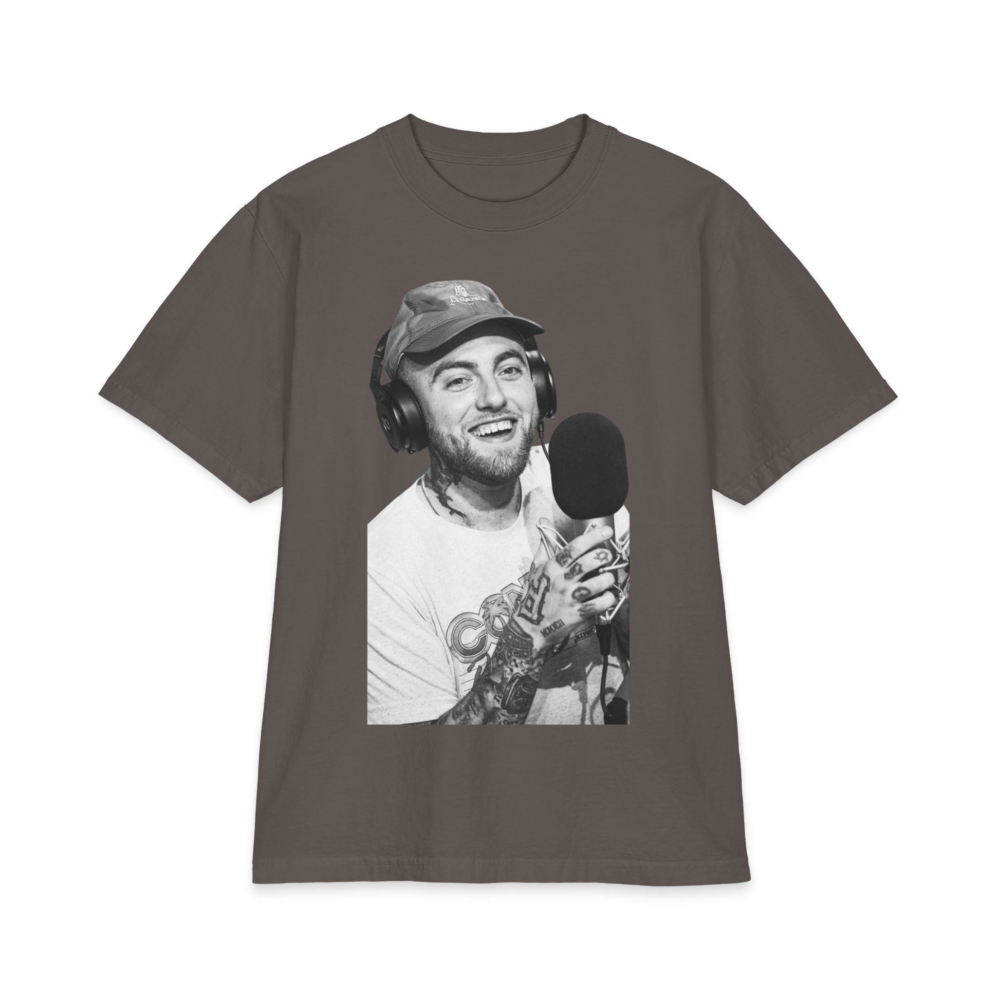 Portrait Graphic T-Shirt — Vintage Microphone Podcast Vibe