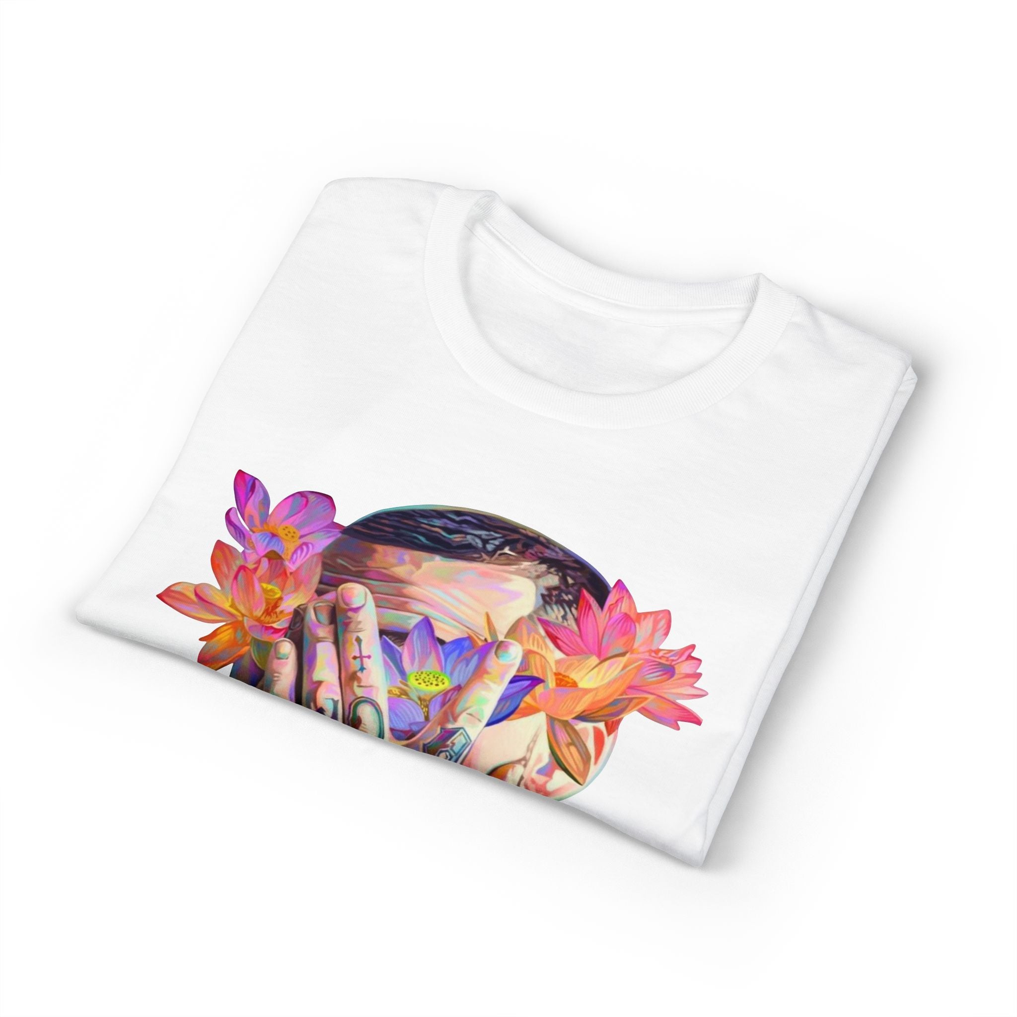 Floral Masked Portrait T-Shirt