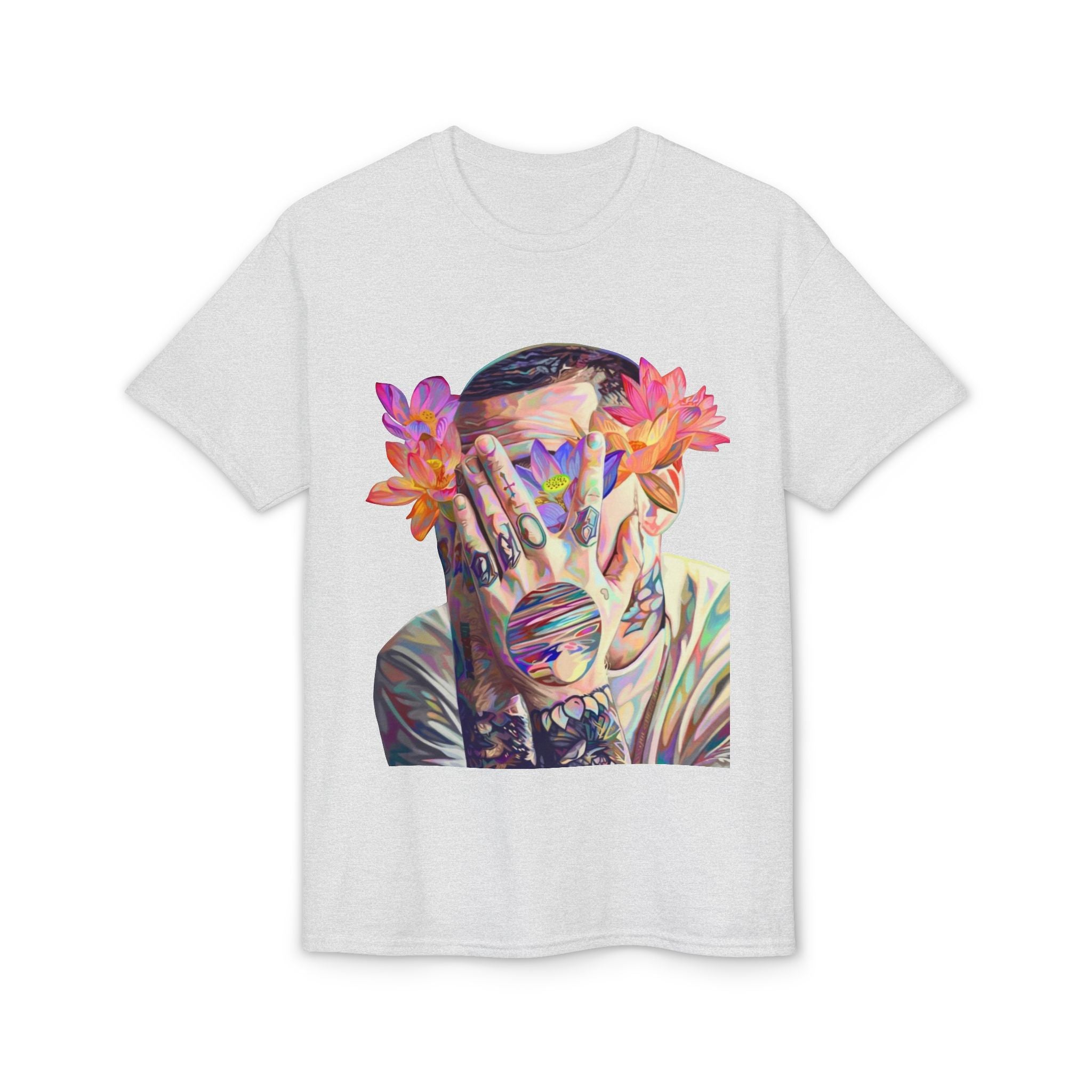 Floral Masked Portrait T-Shirt