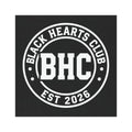 Black Hearts Club square 5x5 Car Magnets