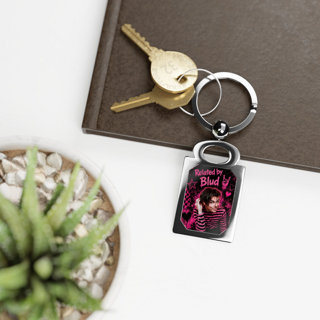 black hearts club Rectangle Photo Keyring