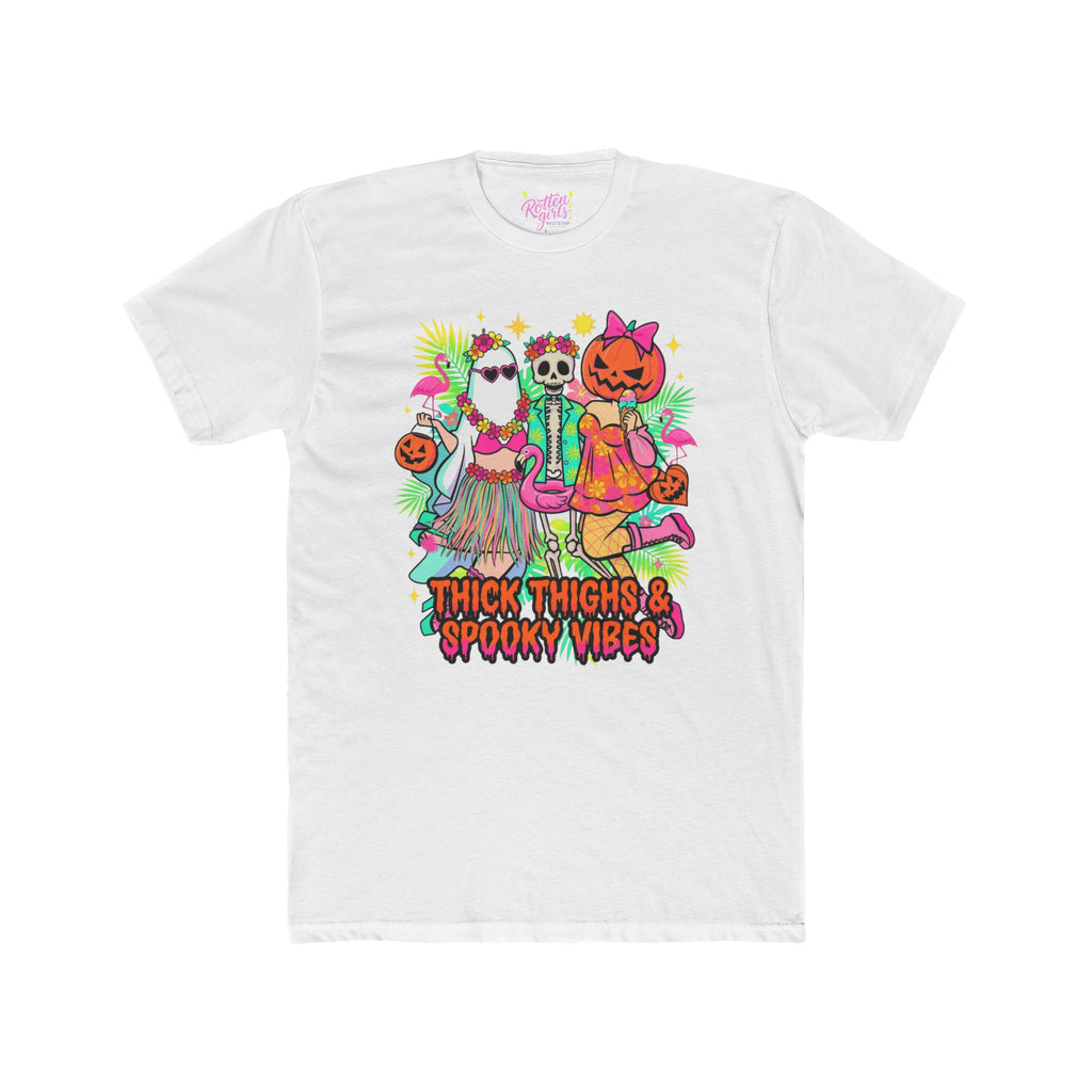 Halloween 'Thick Thighs & Spooky Vibes' Graphic Tee