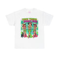 Thick Thighs & Spooky Vibes Tee – Halloween Pinup Witch Ladies Graphic T-Shirt