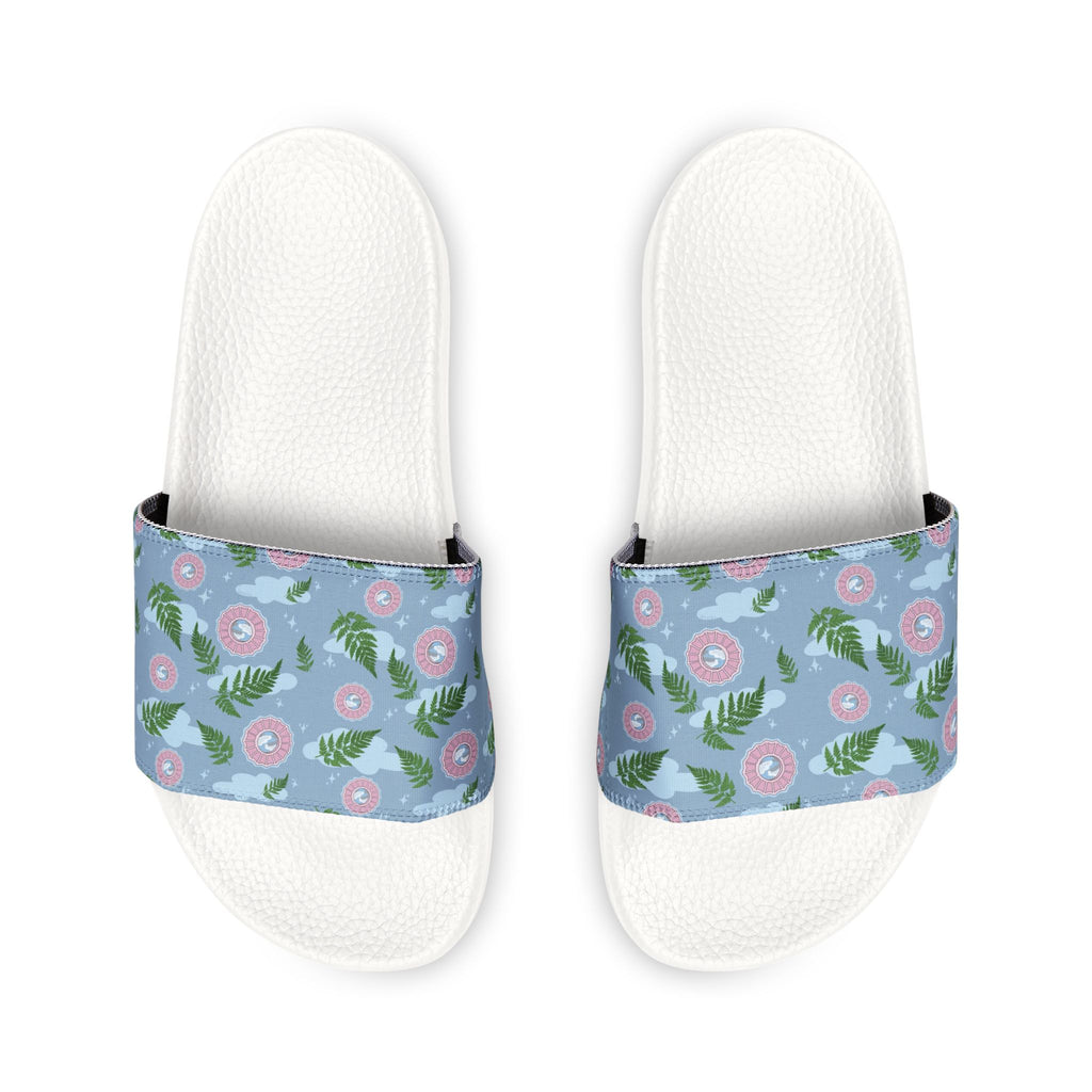 Men's Floral Slide Sandals — Removable Strap Tropical Pattern