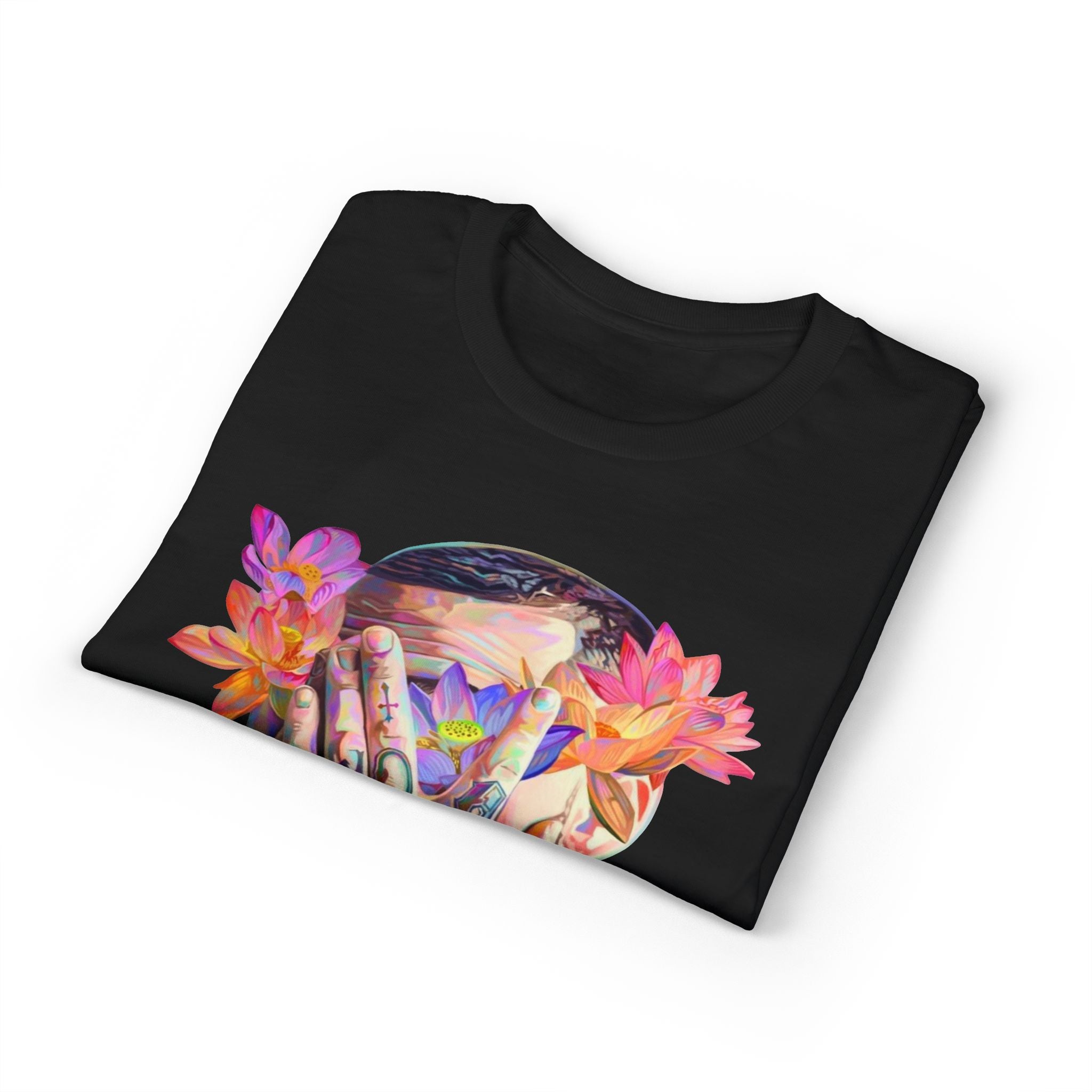 Floral Masked Portrait T-Shirt