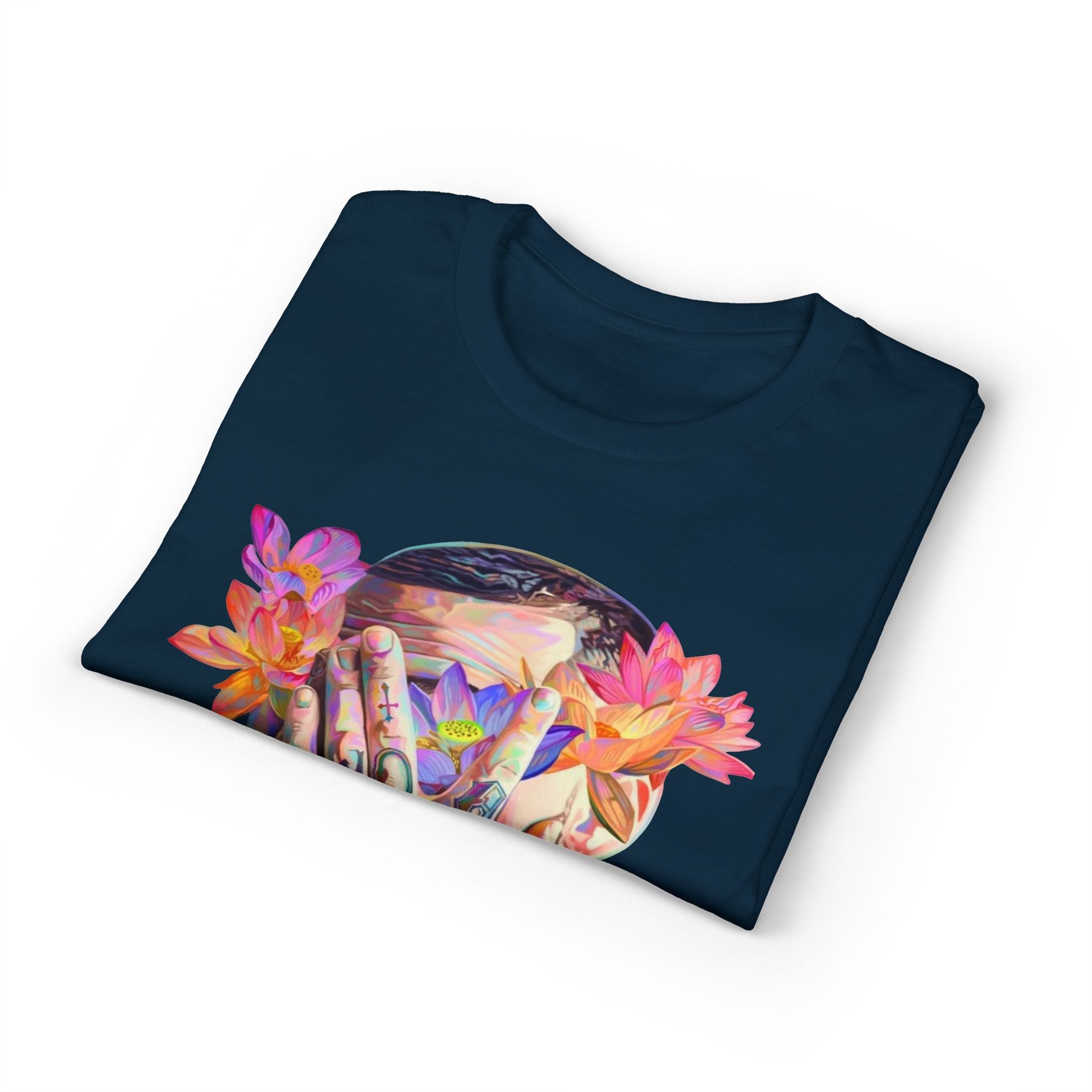 Floral Masked Portrait T-Shirt