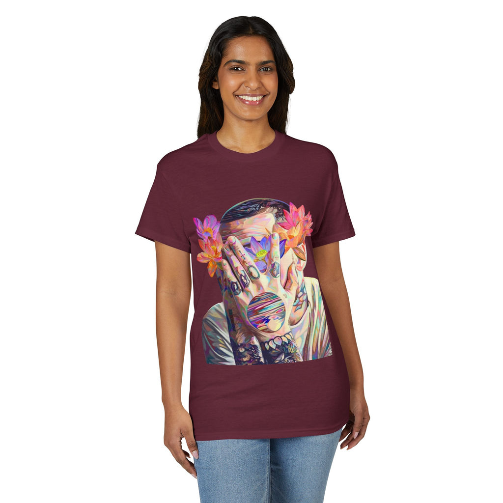 Floral Masked Portrait T-Shirt