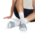 Men's Floral Slide Sandals — Removable Strap Tropical Pattern