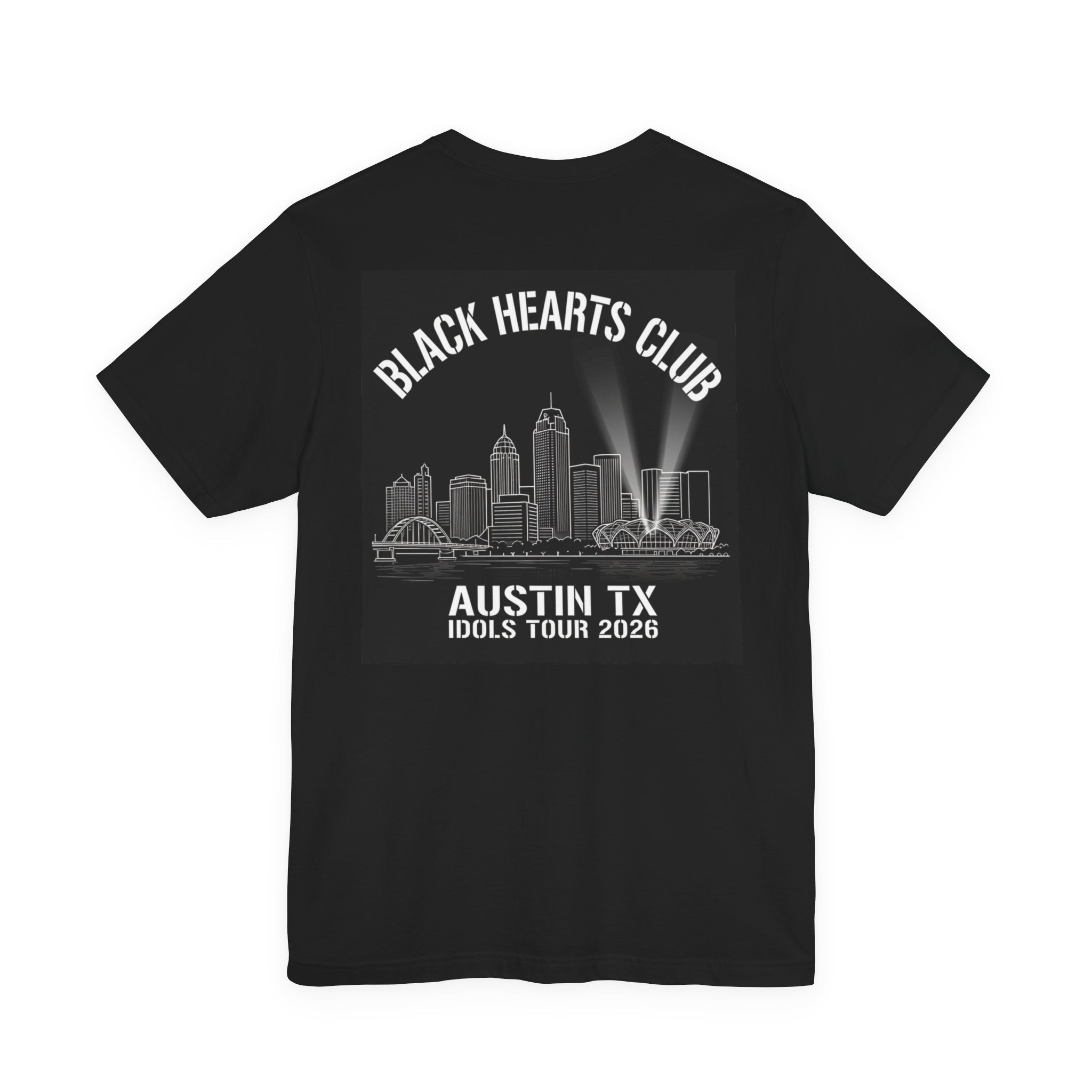 Black Hearts Club T‑Shirt — Austin TX Idols Tour 2026 Band Tee
