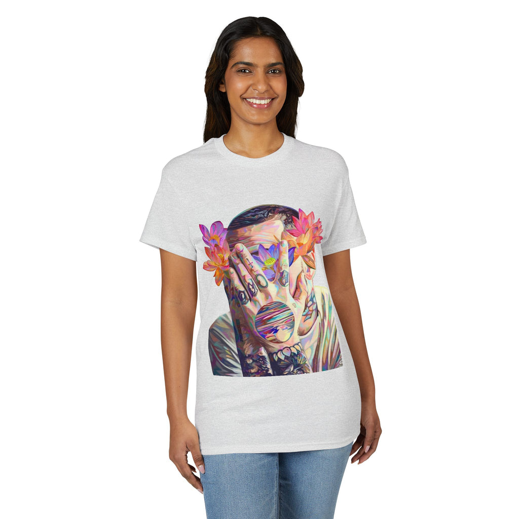 Floral Masked Portrait T-Shirt