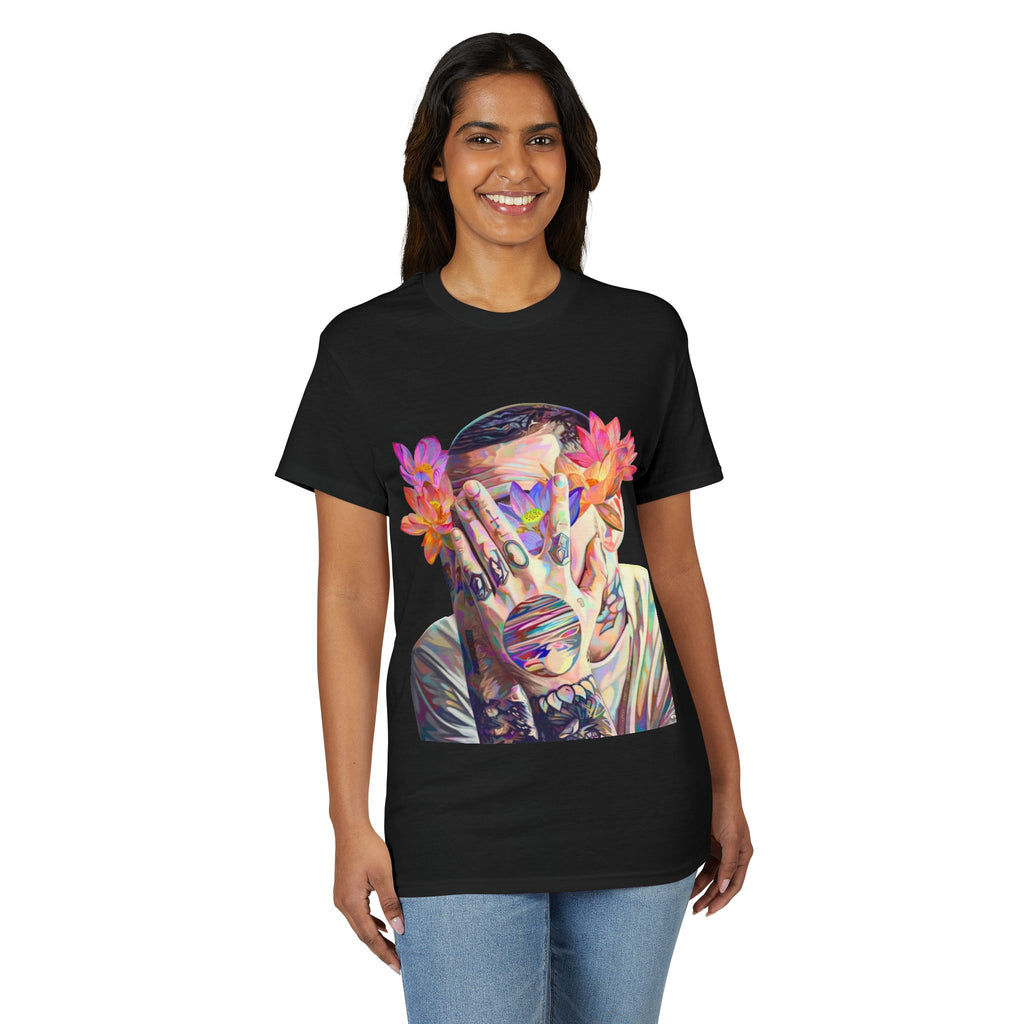 Floral Masked Portrait T-Shirt