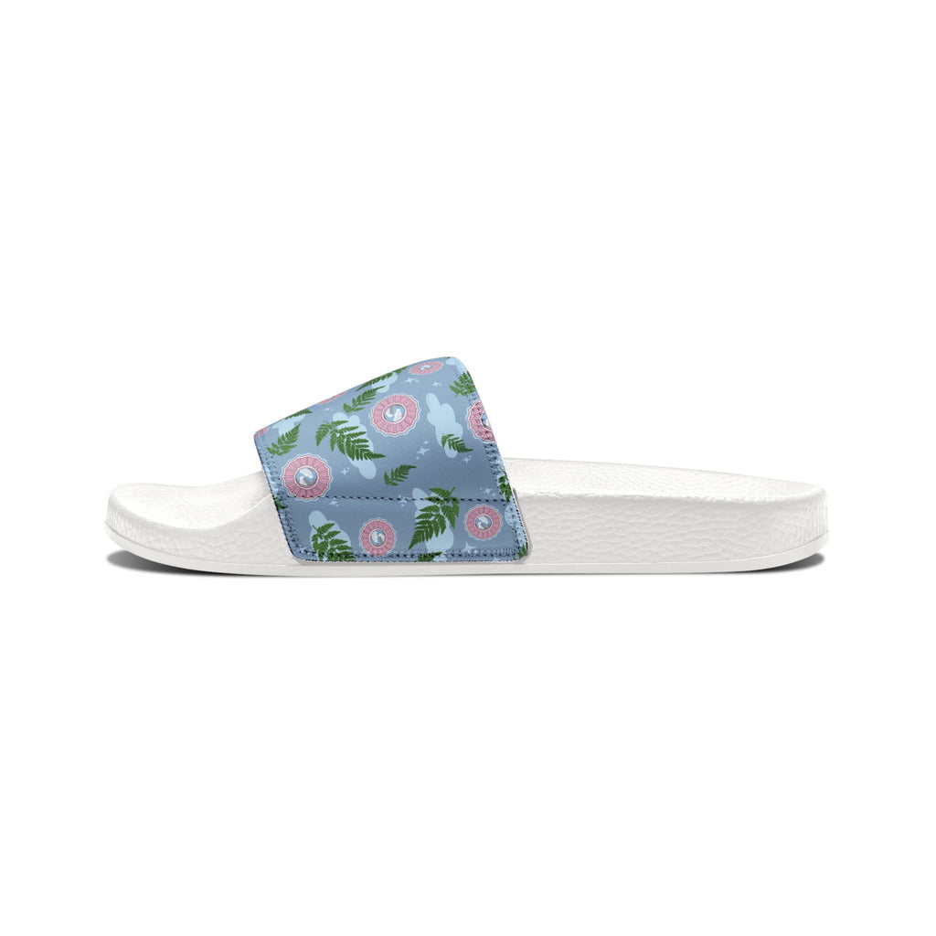Men's Floral Slide Sandals — Removable Strap Tropical Pattern